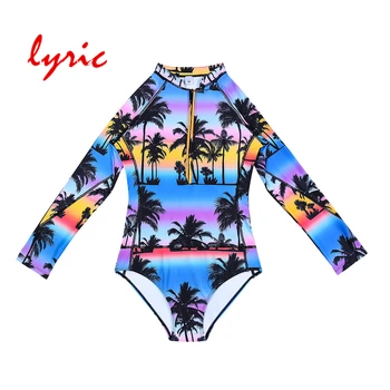 Lyric Sörf Uzun Kollu Yular Bikini Mayo Seksi Mayo takım Elbise Kadın Yaz Tatil Plaj kıyafeti Banyo Seti