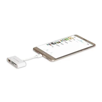 Macbook HUAWEİ LeTV Samsung Galaxy A3 A5 İçin USB 3.1 Type C Telefon Micro SD SDHC TF Hafıza Kart Okuyucu Açılan kapıların dışına Adaptörü (2017)