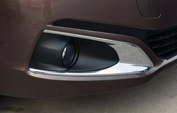 Yüksek kaliteli ABS Peugeot 301 2017 araba Aksesuarlar İçin Ön Sis Farları Sis lamba kapağı trim krom