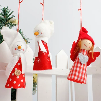 Ev İçin güçlü Sevimli Kız Noel Süslemeleri Noel Ağacı Kolye Tutucu Dekor Noel, Yeni Yıl Noel Süsleri