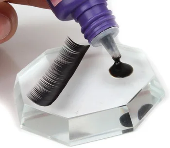 Kirpik için Navina Sağlık Kristal Tutkal Tutucu Yapışkan Palet Standı Uzantıları Makyaj Araçları
