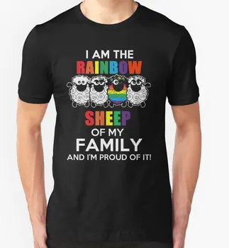 2018 Yaz T Aile T Gökkuşağı Koyun ben T-Shirt Gay Pride Doğum günü LGBT tişört Gömlek Gömlek Olun