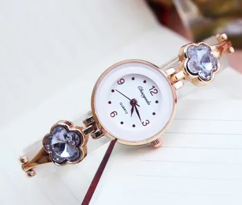 2017 Yeni Moda Lüks Rhinestone Kadın Paslanmaz Çelik Kuvars Bilezik İzle Bayanlar Elbise Altın Saat relogios Saatler Saatler