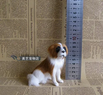 9x6x9cm hakkında mini simülasyon saint bernard oyuncak gerçeğe yakın oturan köpek ,Ev Dekorasyon