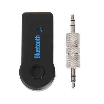 Handfree Bluetooth Müzik Alıcısı Dongel Evrensel 3.5 mm AUX Otomatik Araba Stereo için Telefon tablet PC için Kablosuz Adaptör Fişi