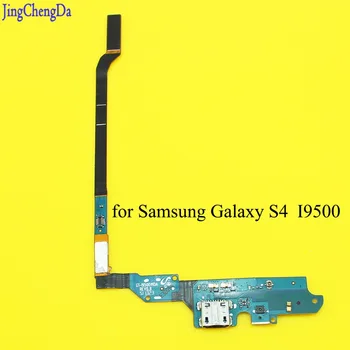 Jing Cheng Da Yeni bir USB Şarj Cihazı Samsung GALAXY S4 İ9505 İ337 I9500 için Mikrofon mikrofon ile bağlantı dock bağlantısı Flex kablo şarj