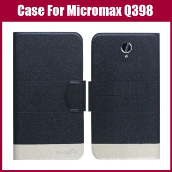 Sıcak Satış! Micromax Tuval Güç Durumda 2 Q398 Yeni Varış 5 Renkler Moda Lüks Ultra ince Deri Koruyucu Telefon Kapağı