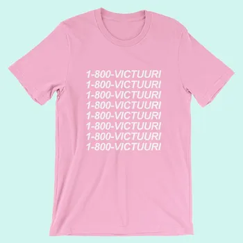 1-800 Victuuri T Shirt siyah pembe Yuri Katsuki Victor Nikiforov Unisex t shirt Unisex Tumblr Estetik Giyim