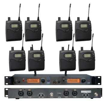 Kulak Monitör Kablosuz Sistem 8 Sahne Performansı için Profesyonel SR2050 Çift verici İzleme alıcıları
