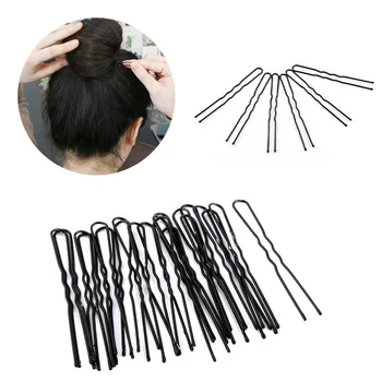 20PCS/50PCS/Sıcak Siyah U Salladı Promosyon Popüler Tokası Salon Saç Klipleri Takı Hediye Kabarık saç Şeklinde Ayarlayın