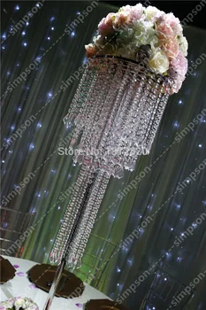 Ücretsiz gönderi 10 ADET/lot 120 cm boyunda düğün merkezinde akrilik masa süsü düğün merkezinde olay parti dekorasyon