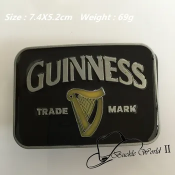 Perakende Yeni marka Guinness Kemeri*52 mm 69g Dikdörtgen Metal 74 Erkek Kadın Kot aksesuarlar Uygun 4cm Geniş Kemeri