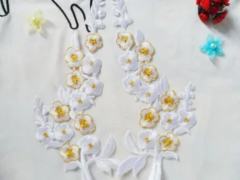 Erik çiçeği çiçek muti renkli Bayan giysi yüksek uç aksesuarlar dantel yamalar motifleri aplike demir veya dikiş işlemeli