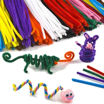 200pcs/Set Şönil Toptan Renkli Sopa Çocuk Oyuncak Anaokulu DİY El Sanatları Malzeme Yaratıcı Çocuklar Eğitici Oyuncaklar Kaynaklanıyor