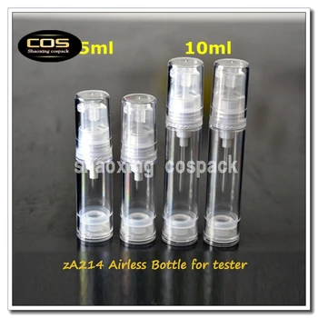 Havasız dağıtıcı ile serum test için ZA214-5 ml pompa sprey şişe, 5 ml havasız pompa şişe, 5 ml küçük kozmetik ambalaj