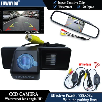 FUWAYDA Kablosuz Renkli CCD Çip Araba Mercedes Benz Vito / Mercedes Benz Viano+4.3 İnç dikiz Aynası Monitör Dikiz Kamera