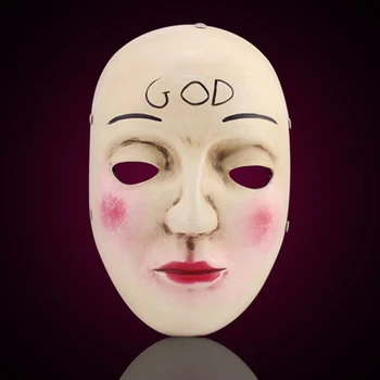 Yüksek Kaliteli Reçine Temizleme Kopya Korkunç Cadılar Bayramı Maskesi Korku Maskesi Tam Yüz Maskesi Ev Dekorasyonu Koleksiyonu Masquerade Cosplay