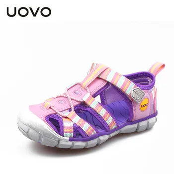 Kızlar ve erkekler için UOVO coloful kumaş yeni varış çocuk sandalet ayakkabı çocuk yaz sandalen tasarımcı moda sandalet