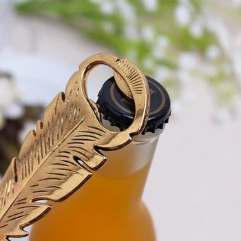 Düğün İyilik Parti Hediye Ev İçin Açacağı (20 adet/lot) Vintage Tüy Altın Şişe Bira Şişe Açacağı BO022 Hediyelik eşya Taşıma