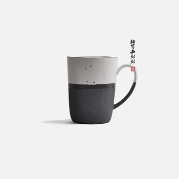 Grip Beyaz Mürekkep Hediyeler ile yaratıcı Retro Japon Tarzı Drinkware Kupalar Seramik Kahve Süt Çay Kupa Bardak Fincan Çiftler