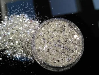 UV Glitter Toz Toz Levha Çivi Sanat Süslemeleri Küçük İnce Glitter ,5G Kavanoz,YTKL02265221148712212 PARLAYAN SAF %100 en İYİ GÜMÜŞ
