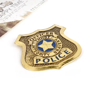 HANCHANG Takı Film Zooptopia Tavşan Judy Hopps Rozet Broş Mektup Polis Broş Gaes Cosplay Yaka Pin Broş Dükkanı Bırak