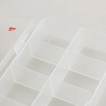 10 Izgaralar Tırnak Sanat Plastik Kutu Sahte Açık Bölmeleri İpuçları Boş Depolama Kutusu Kasa Organizatör Tutucu Durumda Tırnak