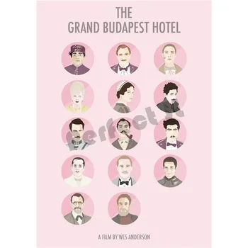 Grand Budapest Hotel Ev dekoratif beyaz kuşe kağıt Poster Duvar Sticker Ev Dekorasyon Decora