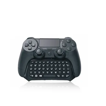 (Siyah)PS4 Slim için PlayStation 4 için Foleto Mini Bluetooth Kablosuz Klavye ve PS4 için Pro Denetleyicisi -