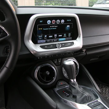 SHİNEKA ABS 5 Renk Navigasyon Paneli Kapağı Madalyası Ekran Çerçevesi Chevrolet Camaro 2017+8.0 inç uygun