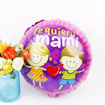 30pcs İspanyol Anne balonlar 18inch anneler günü partisi çocuklar Alüminyum Folyo balon anne Festivali globos toptan süslemeleri
