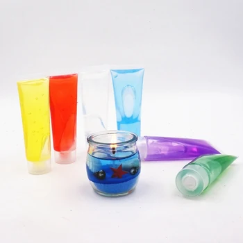Renkli DİY Jelly Wax Malzemesi, diş Macunu, Jöle Mum Malzemeleri Mum Yapımı DİY Zanaat Sanat DİY Mum Mum Yapımı