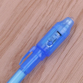 4 ADET/Kalem Güvenlik İçin W15 Kullanmak İçin UV Işık Keçeli kalem Dahili Görünmez Mürekkep Kalem seti