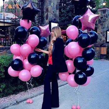 29pcs/lot kızlar Balon Düğün Dekorasyon Şişme yıldızı Helyum balon Turu Doğum günü Partisi Yıldönümü Malzemeleri Lateks