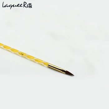 2 1 ADET Yan Tırnak Fırçası Kristal Akrilik Toz Sıvı Tırnak Sanat Fırça UV Jel Boya Kalemi Fırça Naylon Saç Kalem Manikür Aracı
