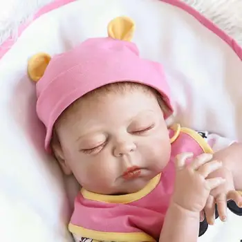 Yeniden Doğmuş Bebek Canlı Gerçek NPKCOLLECTİON 23 İnç Tam Silikon Vinil Yenidoğan Brinquedo yapmak Bebe Çocuk Doğum günü Hediyesi Bebek
