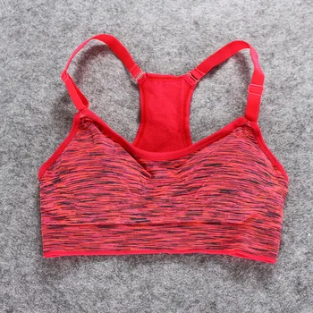 Kadın Spor Sutyen Yastıklı Darbeye Dayanıklı Tel Ücretsiz Yoga Spor Sutyen İç Çamaşırı Fitness Ayarlanabilir Kemer Kısa Yelek Tank Üstleri Koşarak Yukarı İtin