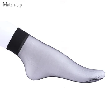2016 yeni Yaz ince şeffaf kristal kayma çorap deodorant çorap (5 çift/çok) 5