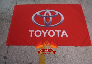 Oyota araba Bayrağı ,3x kuyrugu Polyester,ücretsiz kargo Toyota banner