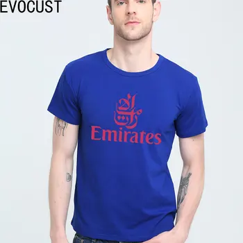 EMİRATES Hava Yolları FLY T-shirt Top Lycra Pamuk Erkek T Yeni Tasarım Yüksek Kalite Dijital Mürekkep Püskürtmeli Baskı tişört