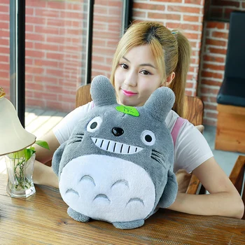 Sıcak Satış 30CM Personel Totoro Peluş Oyuncaklar Ünlü Karikatür Oyuncak Bebek Brinquedos Yüksek Kalite Fabrika Fiyat Bebek