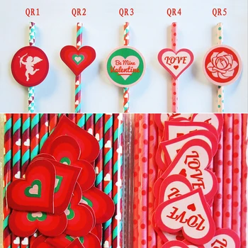 25 ADET / 1-5 25pcs Aşk Sticker Etiket Etiketler Dekorasyon desenli Payet İçme Sevgililer Günü Kağıt Paketi
