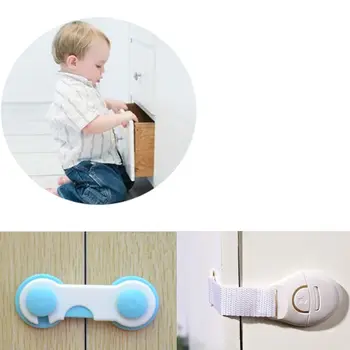 Dolap Kapı Çocuk İçin Buzdolabı Tuvalet Güvenliği Plastik/Kumaş Kilidi Çocuk Bebek Güvenlik En İyi Anlaşma Çekmece