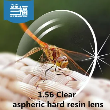 Açık 1.56 İndeks Lensesaspheric sert reçine lens Sert ve Çok coatedEMİ gözlük optik reçete lensler DefendingCoating
