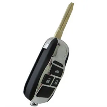 Toyota Camry/Corolla 3button için ücretsiz kargo Boş çevirme modifiye katlanır uzaktan anahtar shell kapak en iyi fiyat ile