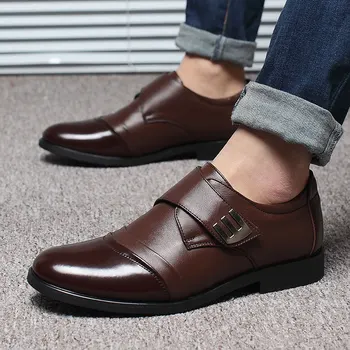 2017 Moda iş yaz erkekler sürüş yumuşak iş ayakkabıları erkeklerin sosyal erkek rahat deri düz ayakkabı Sapato