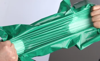 Güçlü New12 adet/lot 38X52Cm Yeşil Renk Poli Kendinden Yapışkanlı post Posta Torbaları Plastik Kurye Posta Plastik Torba Ekspres Posta Çantası