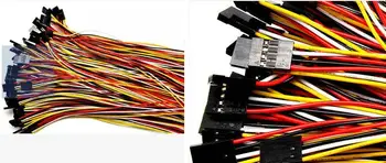 DuPont hattı 4 P 2.54 MM 1007 24AWG 25CM PVC hat, Kırmızı , Siyah,Beyaz, Sarı Elektronik hat Bağlama hattı