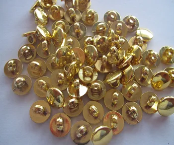 Ücretsiz kargo 10 mm kaplama altın renk gömlek düğme moda plastik saplı bluz düğmesi 100pcs
