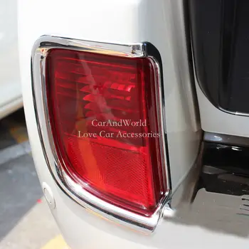 2012 Toyota Land Cruiser 200 FC200 Krom Arka Sis farı Kapağı Kuyruk Lambası Süsler Çıkartmalar Araba için Aksesuarlar Şekillendirme